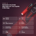 ROTULADOR UNI CHALK MARCADOR DE TIZA LÍQUIDA 8 MM ROJO - resumen de atributos