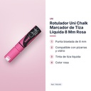 ROTULADOR UNI CHALK MARCADOR DE TIZA LÍQUIDA 8 MM ROSA - características principales