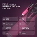 ROTULADOR UNI CHALK MARCADOR DE TIZA LÍQUIDA 8 MM ROSA - resumen de atributos