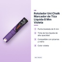 ROTULADOR UNI CHALK MARCADOR DE TIZA LÍQUIDA 8 MM VIOLETA - características principales