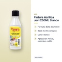 PINTURA ACRILICA JOVI 250ML BLANCO - características principales