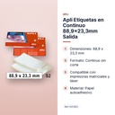APLI ETIQUETAS EN CONTINUO 88,9X23,3MM SALIDA  - características principales