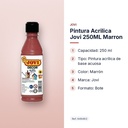 PINTURA ACRILICA JOVI 250ML MARRON - características principales