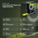 CINTA DYMO D1 19MM×7M NEGRO/AMARILLO  - resumen de atributos