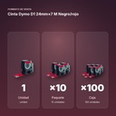 CINTA DYMO D1 24MM×7 M NEGRO/ROJO - formato de venta: paquete de 10, caja de 100