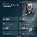 CINTA DYMO D1 9MM×7M AZUL/BLANCO - resumen de atributos