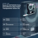 DYMO D1 S0720520 CINTA AUTOADHESIVA ROJO SOBRE TRANSPARENTE 12MM×7M - resumen de atributos