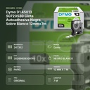 DYMO D1 45013 S0720530 CINTA AUTOADHESIVA NEGRO SOBRE BLANCO  12MM×7M - resumen de atributos