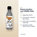 PINTURA ACRILICA JOVI 250ML PLATA - características principales