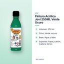 PINTURA ACRILICA JOVI 250ML VERDE OCURO - características principales