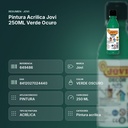 PINTURA ACRILICA JOVI 250ML VERDE OCURO - resumen de atributos