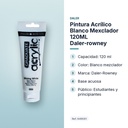 PINTURA ACRÍLICO BLANCO MEXCLADOR 120ML DALER-ROWNEY  - características principales