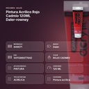 PINTURA ACRÍLICO ROJO CADMIO 120ML DALER-ROWNEY  - resumen de atributos