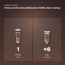 PINTURA ACRÍLICO ROSA MELOCOTON 120ML DALER-ROWNEY  - formato de venta: caja de 6