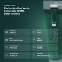 PINTURA ACRÍLICO VERDE ESMERALDA 120ML DALER-ROWNEY  - resumen de atributos