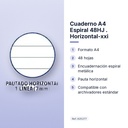 CUADERNO A4 ESPIRAL 48HJ . HORIZONTAL-XXI  - características principales