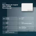 BLOC DIBUJO A4+ ESPIRAL 20HJ 135GM RECUADRO-XXI - resumen de atributos