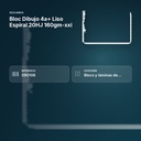  BLOC DIBUJO 4A+ LISO ESPIRAL 20HJ 160GM-XXI - resumen de atributos