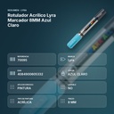 ROTULADOR ACRÍLICO LYRA MARCADOR 8MM AZUL CLARO - resumen de atributos