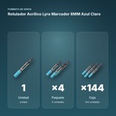 ROTULADOR ACRÍLICO LYRA MARCADOR 8MM AZUL CLARO - formato de venta: paquete de 4, caja de 144
