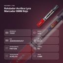 ROTULADOR ACRÍLICO LYRA MARCADOR 8MM ROJO  - resumen de atributos