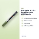 ROTULADOR ACRÍLICO LYRA MARCADOR 8MM VERDE  - características principales