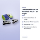 GRAPADORA BISMARK METÁLICA PO 201 20 HOJAS - características principales
