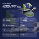 GRAPADORA BISMARK METÁLICA PO 201 20 HOJAS - resumen de atributos