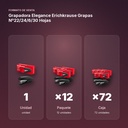 GRAPADORA ELEGANCE ERICHKRAUSE GRAPAS Nº22/24/6/30 HOJAS  - formato de venta: paquete de 12, caja de 72