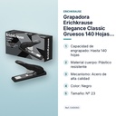GRAPADORA ERICHKRAUSE ELEGANCE CLASSIC GRUESOS 140 HOJAS NEGRO - características principales