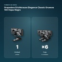 GRAPADORA ERICHKRAUSE ELEGANCE CLASSIC GRUESOS 140 HOJAS NEGRO - formato de venta: caja de 6