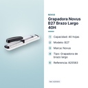 GRAPADORA NOVUS B27 BRAZO LARGO 40H - características principales