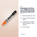 ROTULADOR ACRÍLICO LYRA 2MM NARANJA GRADUATE MARK ALL  - características principales