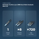 ROTULADOR ACRÍLICO LYRA 2MM AZUL HIELO GRADUATE MARK ALL  - formato de venta: paquete de 6, caja de 720
