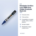 ROTULADOR ACRÍLICO LYRA 2MM AZUL INDIGO GRADUATE MARK ALL  - características principales