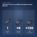 ROTULADOR ACRÍLICO LYRA 2MM AZUL INDIGO GRADUATE MARK ALL  - formato de venta: paquete de 6, caja de 720
