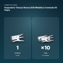 GRAPADORA TENAZA NOVUS B39 METÁLICA CROMADA 50 HOJAS - formato de venta: caja de 10