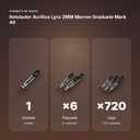 ROTULADOR ACRÍLICO LYRA 2MM MARRON GRADUATE MARK ALL - formato de venta: paquete de 6, caja de 720