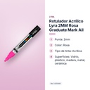 ROTULADOR ACRÍLICO LYRA 2MM ROSA GRADUATE MARK ALL - características principales