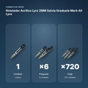 ROTULADOR ACRÍLICO LYRA 2MM SALVIA GRADUATE MARK ALL LYRA - formato de venta: paquete de 6, caja de 720