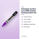 ROTULADOR ACRÍLICO LYRA 2MM VIOLETA GRADUATE MARK ALL - características principales