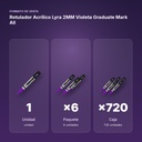 ROTULADOR ACRÍLICO LYRA 2MM VIOLETA GRADUATE MARK ALL - formato de venta: paquete de 6, caja de 720