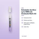 ROTULADOR ACRÍLICO LYRA 1MM LILA GRADUATE MARK ALL - características principales