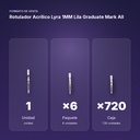 ROTULADOR ACRÍLICO LYRA 1MM LILA GRADUATE MARK ALL - formato de venta: paquete de 6, caja de 720