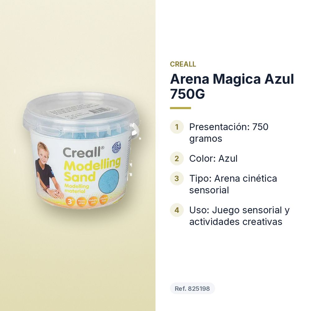 ARENA MAGICA AZUL 750G - características principales