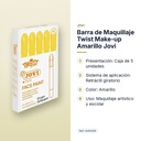 BARRA DE MAQUILLAJE TWIST MAKE-UP AMARILLO JOVI - características principales