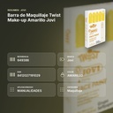 BARRA DE MAQUILLAJE TWIST MAKE-UP AMARILLO JOVI - resumen de atributos