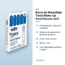 BARRA DE MAQUILLAJE TWIST MAKE-UP AZUL OSCURO JOVI - características principales