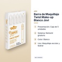 BARRA DE MAQUILLAJE TWIST MAKE-UP BLANCO JOVI - características principales