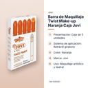 BARRA DE MAQUILLAJE TWIST MAKE-UP NARANJA CAJA JOVI - características principales